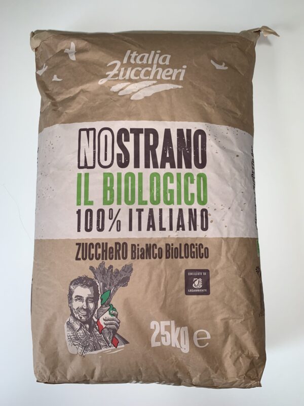 <center>EUオーガニック認証　イタリア産オーガニック甜菜糖 <br><br> (てん菜糖、てんさい糖、シュガービート) 25kg</center>